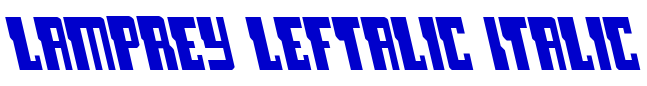 Lamprey Leftalic Italic шрифт